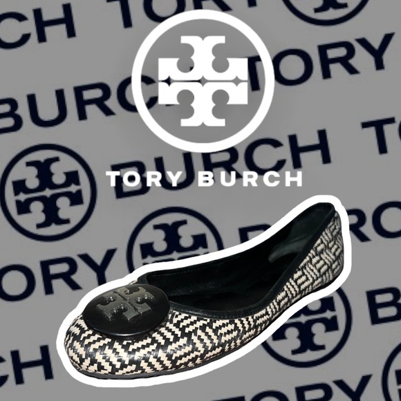 Tory Burch Shoes - Tory Burch White & Black Flats